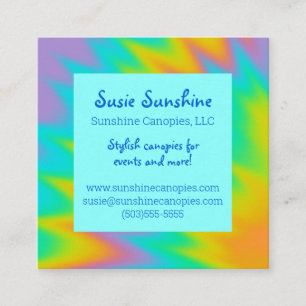 Carte de visite Rainbow Tie Dye