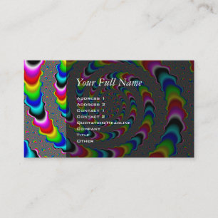 Carte De Visite Rainbow Universe - Fractal Art