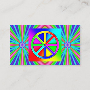 Carte De Visite Rainbow Wheel (vous pouvez ajouter des mots)