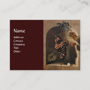 CARTE DE VISITE RAISINS TRAITÉS VIGNOBLE RUSTIQUE, VITRALE, VITICU