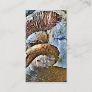 CARTE DE VISITE RAM FARM ANIMAL