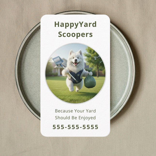 Carte De Visite Ramassage Professionnel de Déchets d'Animaux Pelle (Créateur téléchargé)