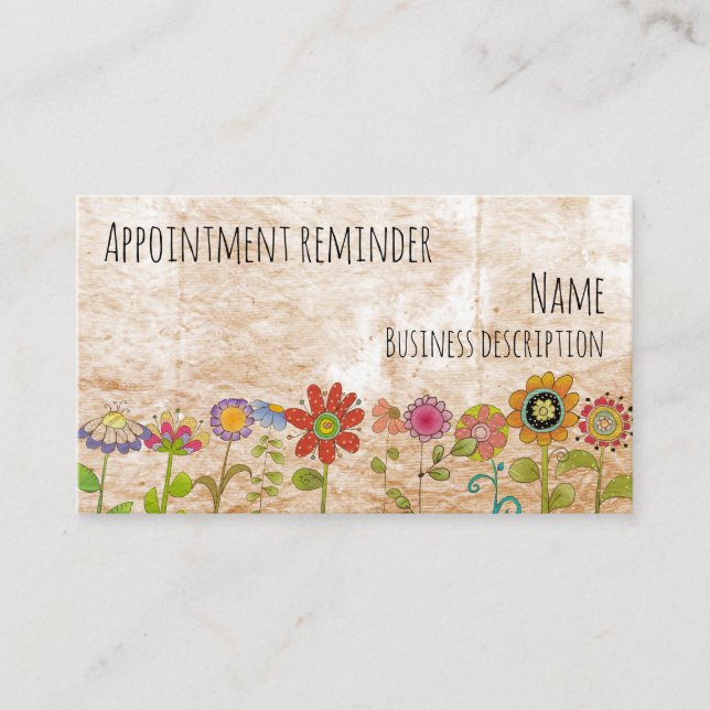 Carte De Visite Rappel de nomination (Devant)