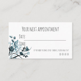 Carte De Visite Rappel de nomination
