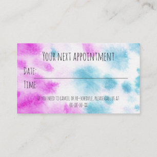 Carte De Visite Rappel de nomination