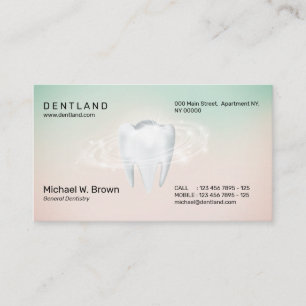 Carte De Visite Rappel de rendez-vous au cabinet de dentisterie de