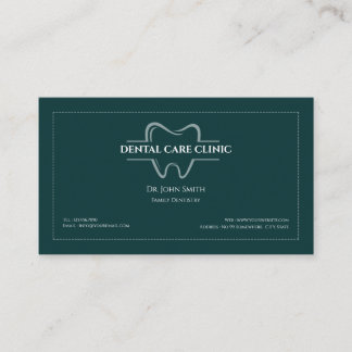 Carte De Visite Rappel de rendez-vous chez le dentiste minimaliste