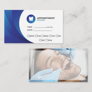 Carte De Visite Rappel de rendez-vous chez le dentiste thérapeute