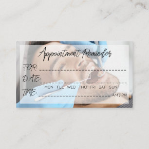 Carte De Visite Rappel de rendez-vous chez le thérapeute dentiste