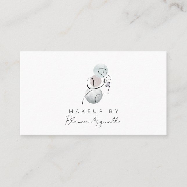 Carte De Visite Rappel de rendez-vous d'artiste maquillage et Cart (Devant)