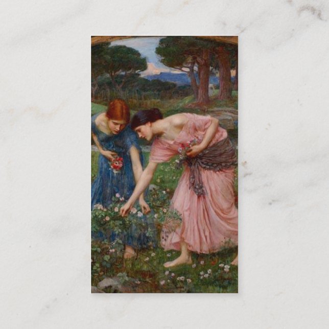 Carte De Visite Rassembler les fleurs (Dos)