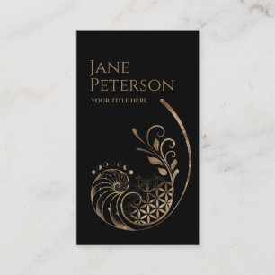 Carte De Visite Ratio d'or - Fleur de vie - Géométrie sacrée