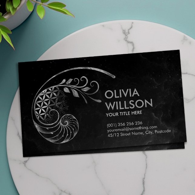 Carte De Visite Ratio d'or - Fleur de vie - Géométrie sacrée (Créateur téléchargé)