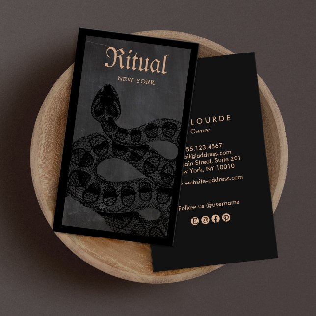 Carte De Visite Rattlesnake Macabre (Créateur téléchargé)