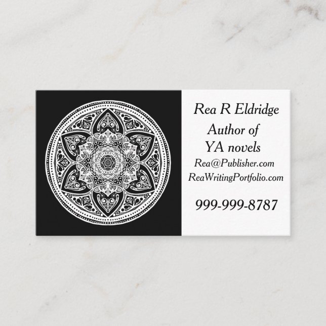 Carte De Visite Raven Mandala (Devant)