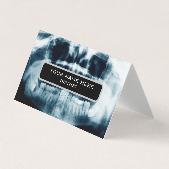 Carte De Visite Rayon X des dents (Devant)
