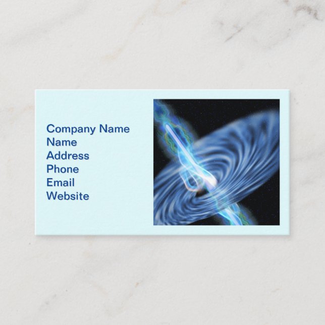 Carte De Visite Rayonnement du trou noir (Devant)