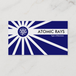 Carte De Visite Rayons atomiques - bleu foncé