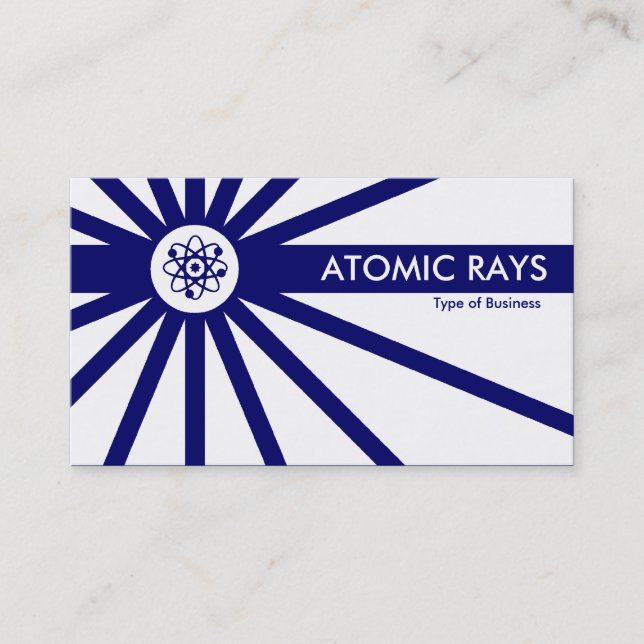 Carte De Visite Rayons atomiques - Bleu foncé Anti-Matter (Devant)