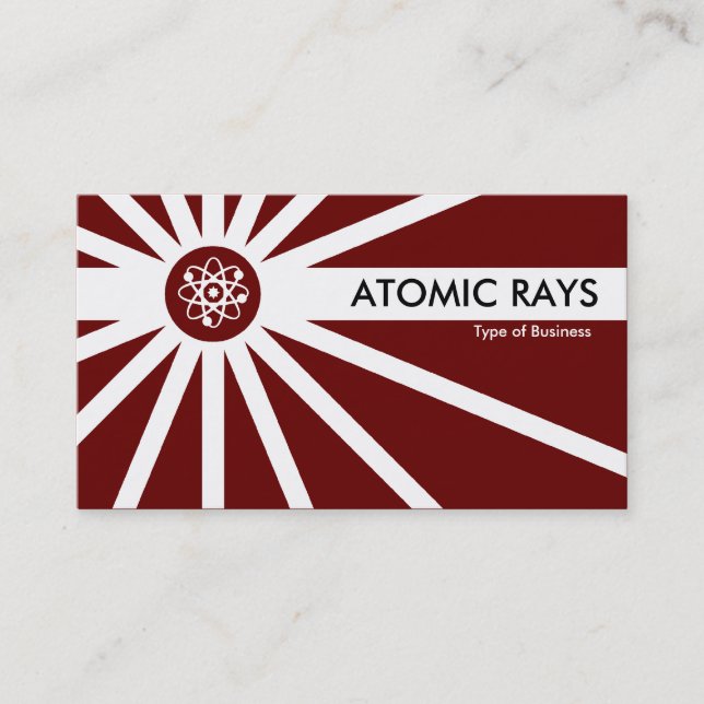 Carte De Visite Rayons atomiques - Marron foncé (Devant)