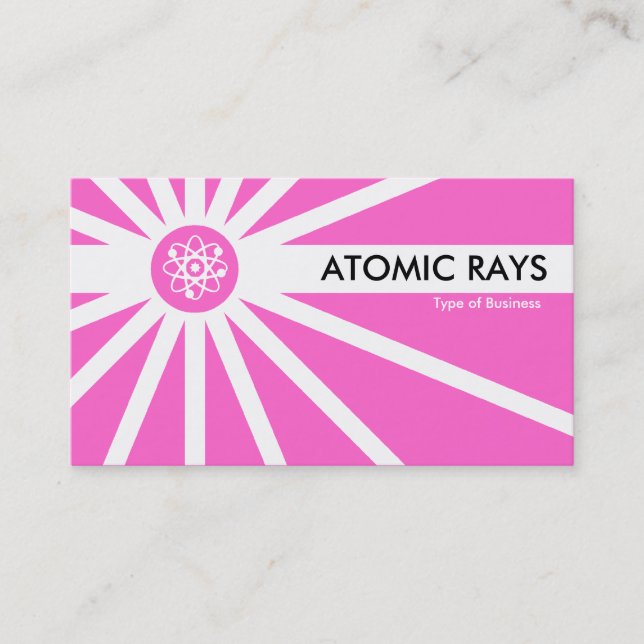 Carte De Visite Rayons atomiques - Rose (Devant)