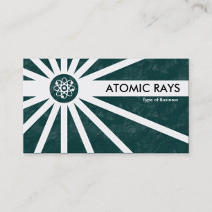Carte De Visite Rayons atomiques - Texture de la Terre Verte