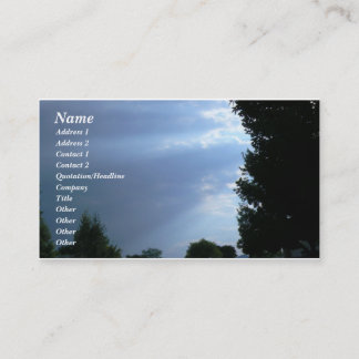 Carte De Visite Rayons de Sun