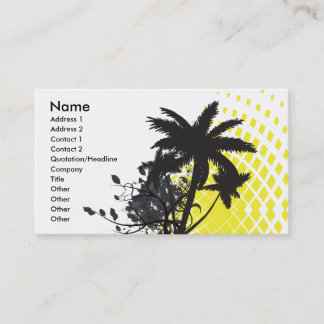 Carte De Visite rayons palmiers