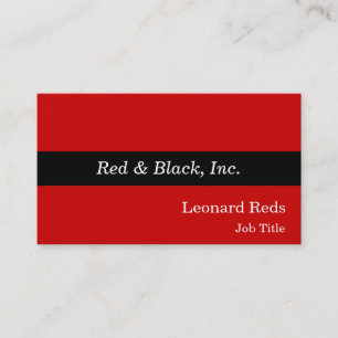 Carte De Visite Rayure noire