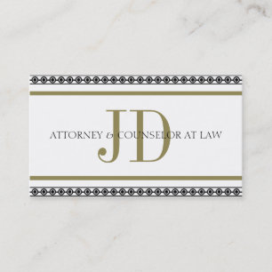 Carte De Visite Rayure W/W de Horiz de mandataire