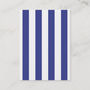 Carte De Visite Rayures bleues et blanches