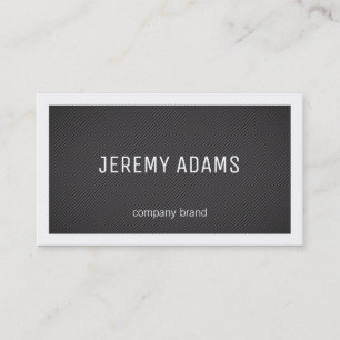 Carte De Visite Rayures   Bordure (blanche) / Icônes de contact