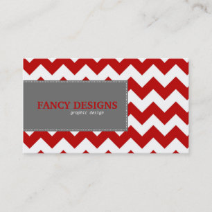Carte De Visite Rayures chics de Chevron