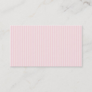 Carte De Visite Rayures de sucrerie de rose en pastel