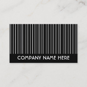 Carte De Visite rayures noir et blanc