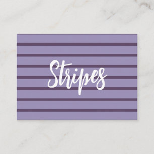 Carte De Visite Rayures Violettes