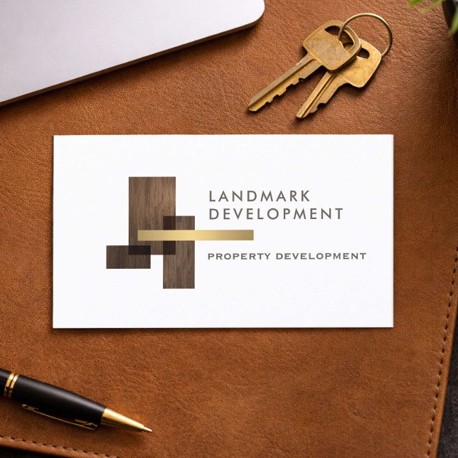 Carte De Visite Real Estate Developer Logo (Créateur téléchargé)