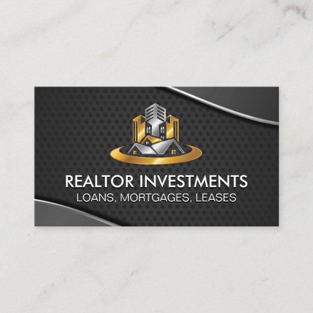 Carte De Visite Real Estate Modern Logo | Commercial Properties (Devant)