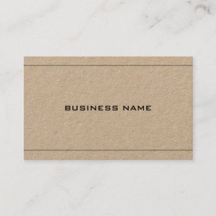 Carte De Visite Real Kraft Paper Creative Professional Company