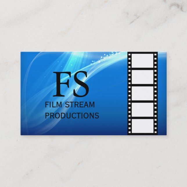 Carte De Visite Réalisateur de film moderne Producteur de films (Devant)