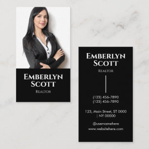 Carte De Visite Réalisateur immobilier professionnel élégant Gras 