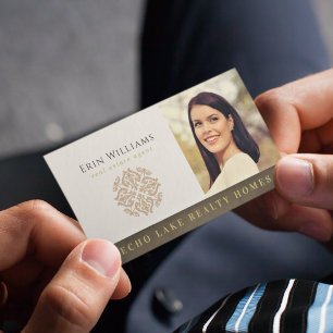 Carte De Visite Realtor Ajoutez Votre Logo Et Votre Photo   Agent 
