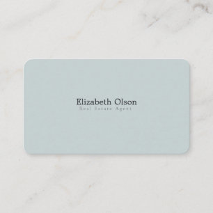 Carte De Visite Realtor Moderne Promotionnel bleu vert simple