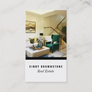 Carte de visite Realtor Photo personnalisée Modèle