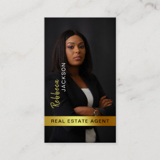 Carte De Visite Realtor Real Estate Agent Ajouter Monogramme photo