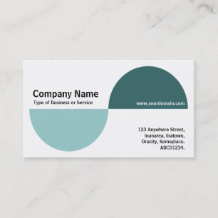 Carte De Visite Recents alternatifs - Tons verts