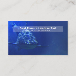 Carte De Visite Recherche de marine de biologie de requin