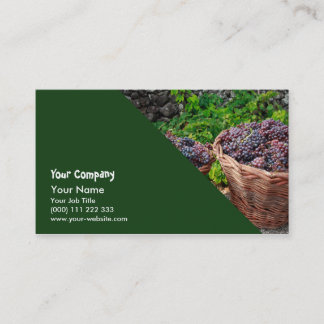 Carte De Visite Récolte de raisin
