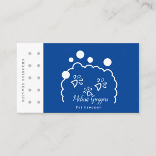 Carte De Visite Récompense Logo Mousse Toilettage Géométrique pour