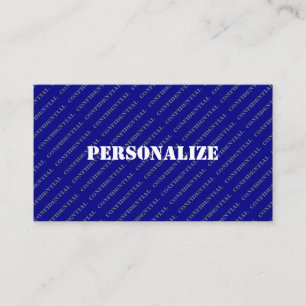 Carte De Visite Recruteur des Forces Armées Militaires Style Blue 